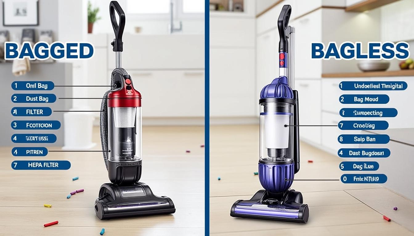 découvrez lequel est le plus pratique entre aspirateur avec sac et sans sac, pour un choix adapté à vos besoins de nettoyage.